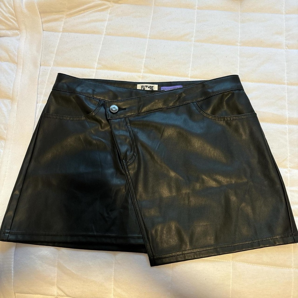 Future Collective Leather Skirt